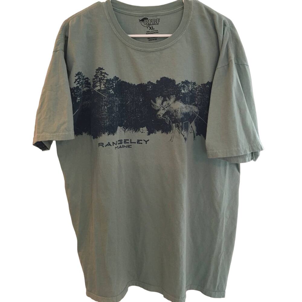 RSBFXL 100% Cotton Super Shrunk Rangeley Maine T-shirt